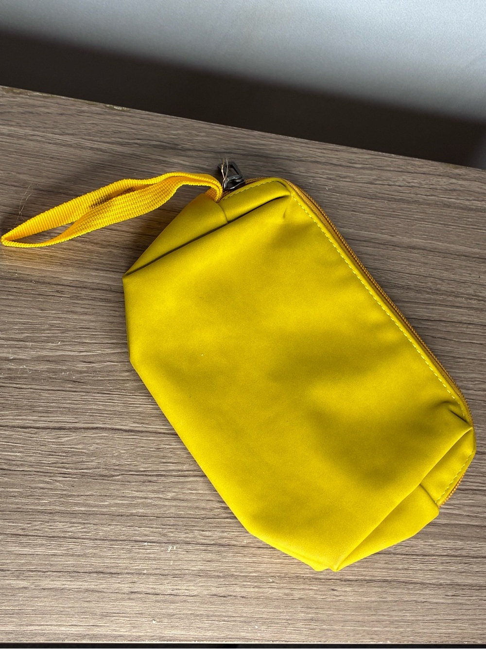 🐼 3/$25 Yellow Women's Wristlet Pouch Cosmetics Bag